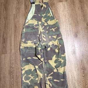 Liberty Camo Overalls Size 34x30 Vintage USA Made Double Knee